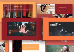 Hot Color Google Slide Template