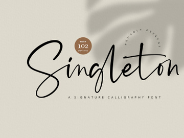 Singleton - Signature Font preview picture