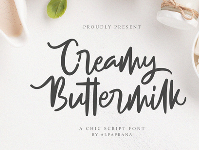 Creamy Buttermilk - Casual Handwritten Font