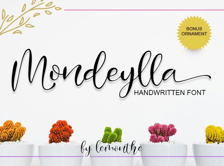 Mondeylla Handwritten font
