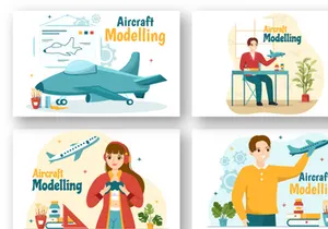 10 Aircraft Modelling and Crafting Illustration