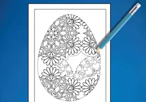 50 Mandala Easter Coloring Pages