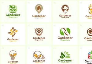 55+ Gardener Logo Bundle