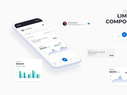 Finance - Responsive Web Application Kit Figma and Photoshop