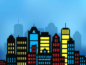 Building City silhouette PNG preview picture