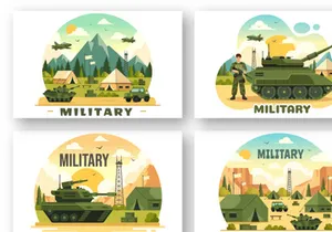 13 Military Army Force Illustration