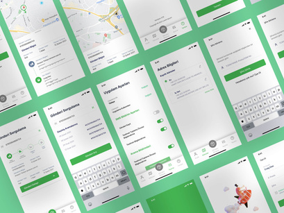 Mobile Cargo Tracking Application | Delivery Application UI KIT