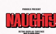 Naughty - Retro Display Font