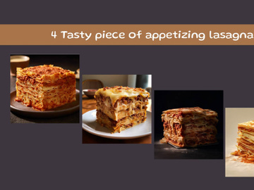 Tasty piece of appetizing lasagna preview picture