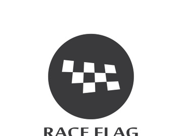 Creative and modern racing flag logo design. preview picture