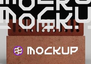 Brick Hole Mockup
