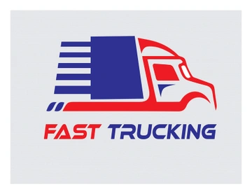 Bold Trucking Logo Design in adobe illustrator preview picture