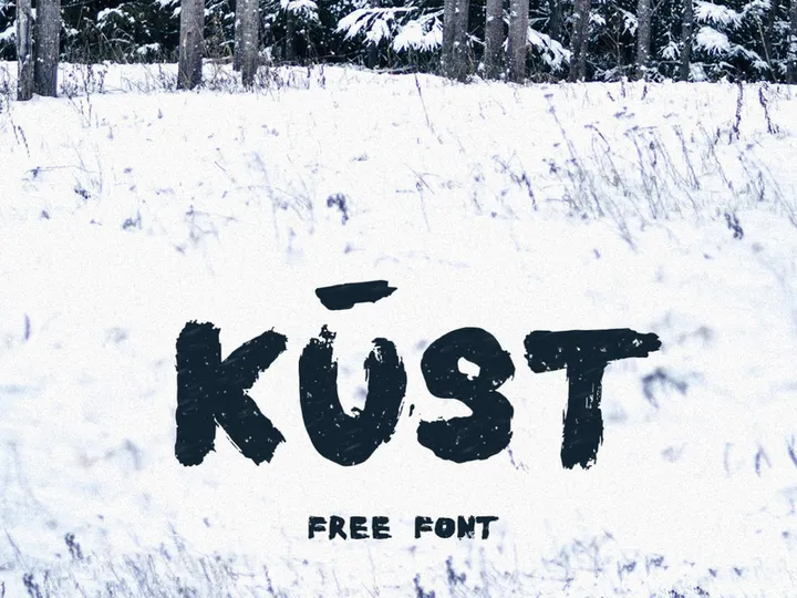 Kūst Brush Font
