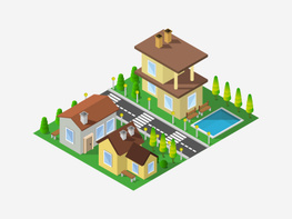 Isometric house preview picture
