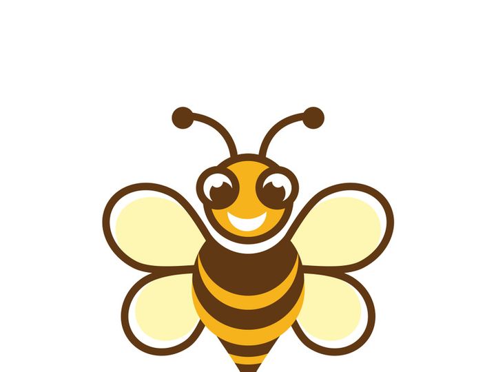 Bee icon design illustration