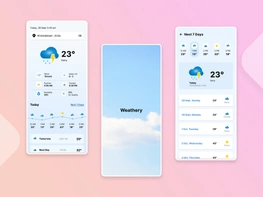 Weather Mobile App Design preview picture