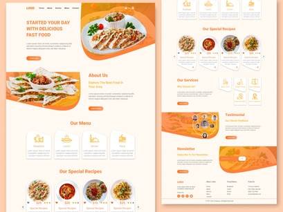 Ecommerce Landing Page Template Design
