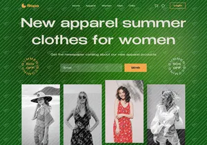 Ropa - Hero Fashion Store Landing Page