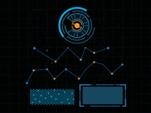 Futuristic user interface illustration