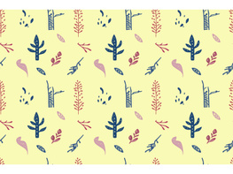 Botanical Bliss Scandinavian Plant Doodle Pattern preview picture