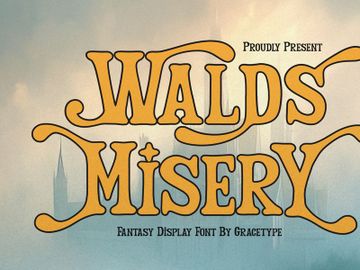 Walds Misery | Fantasy Display Font preview picture