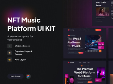 NFT Music Platform UI Kit preview picture