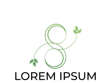 Green leaf logo design vector illustration preview picture