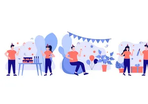 Birthday Flat Illustration