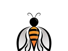 Bee Logo Template vector icon illustration design