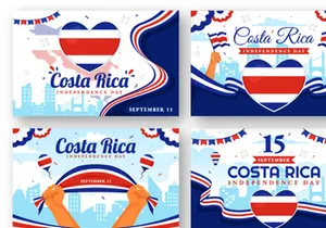12 Independence Day of Costa Rica Illustration
