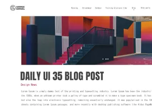 Blog Article Post | Daily UI challenge - Day 035/100