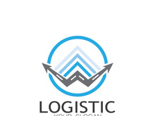 logistics logo icon illustration vector design  distribution symbol  delivery of goods  economy  finance