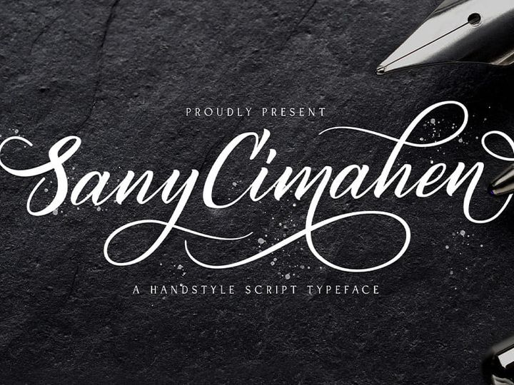 Sany Cimahen - Handwritten Font