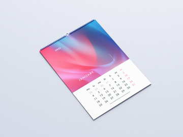 Free Wall Calendar Mockup preview picture
