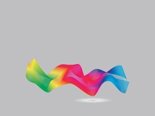 Wave line vector color background illustration