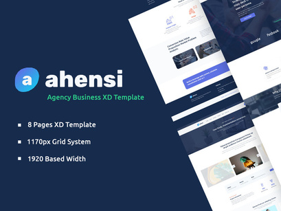 Ahensi - Adobe XD Web Templates