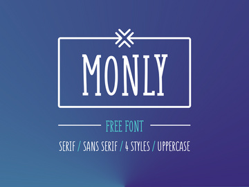 Monly Free Font preview picture