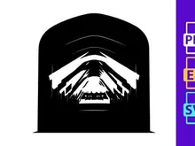 A black and white image of a tunnel with light at the end