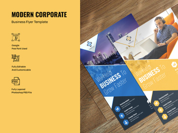 Business Flyer PSD Template preview picture