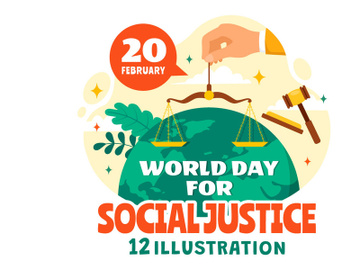 12 World Day of Social Justice Illustration preview picture