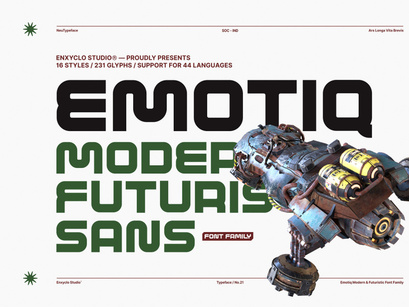 EMOTIQ - Modern & Futuristic Sans