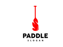 Paddle Logo, Boat Paddle Vector, Crossed Paddle Icon, Illustration Symbol Simple Design