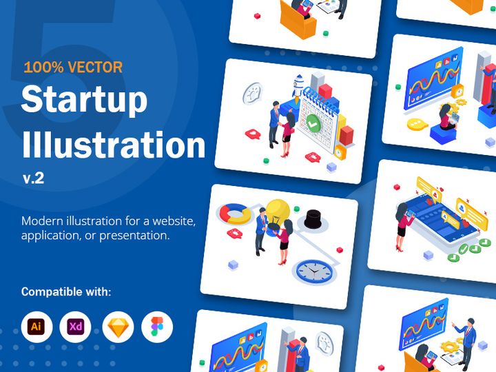 Startup Illustration v2 preview picture