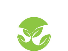 Logos of green tree leaf ecology nature element vector