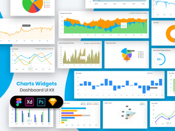 Charts Widgets Dashboard UI Kit preview picture