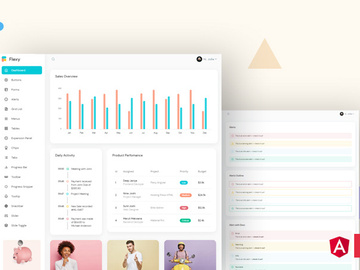 Flexy Free Angular Admin Template preview picture