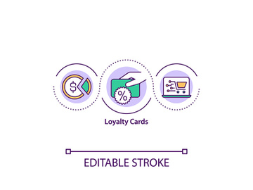 Loyalty cards concept icon preview picture