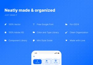 iOS 14 Wireframe UI Kit