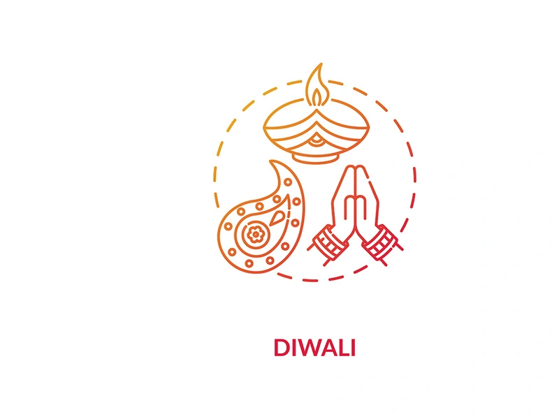 Diwali concept icon