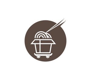 Food delivery catering fast food logo vector icon